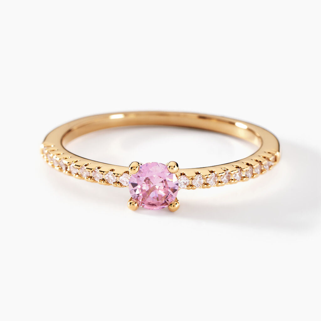Bague Linea pink