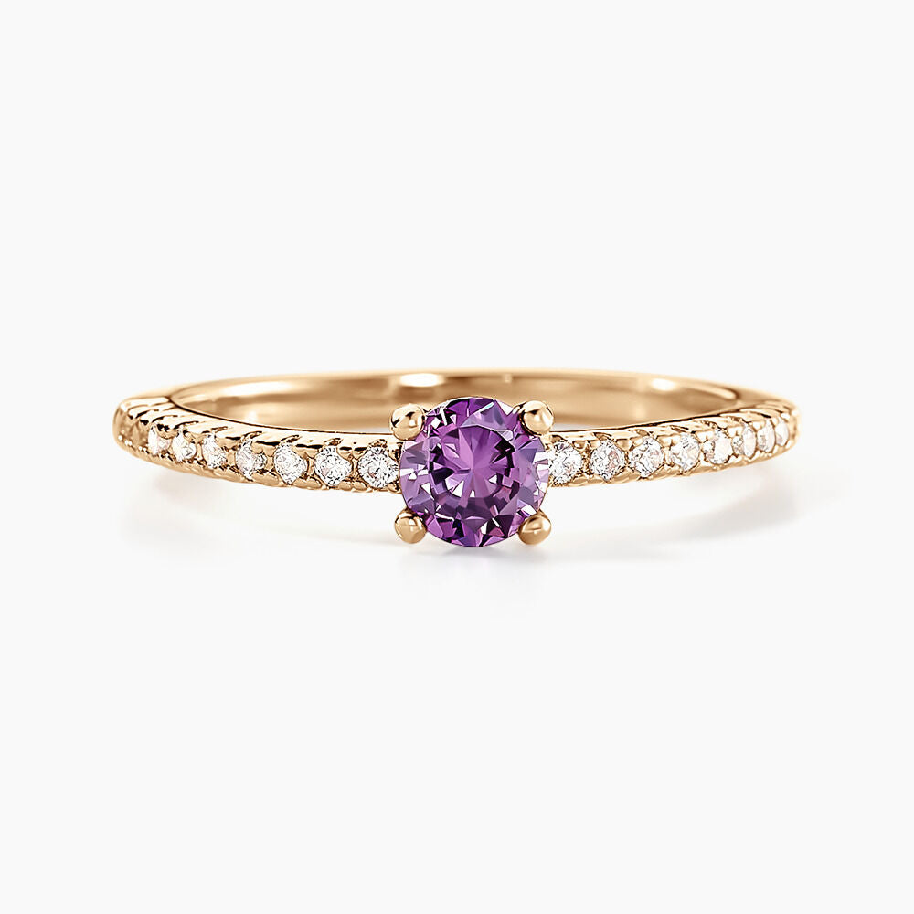 Bague Linea purple