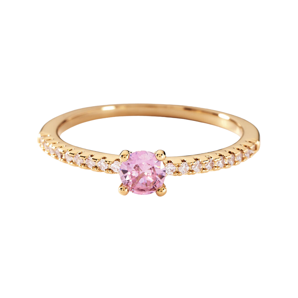 Bague Linea pink