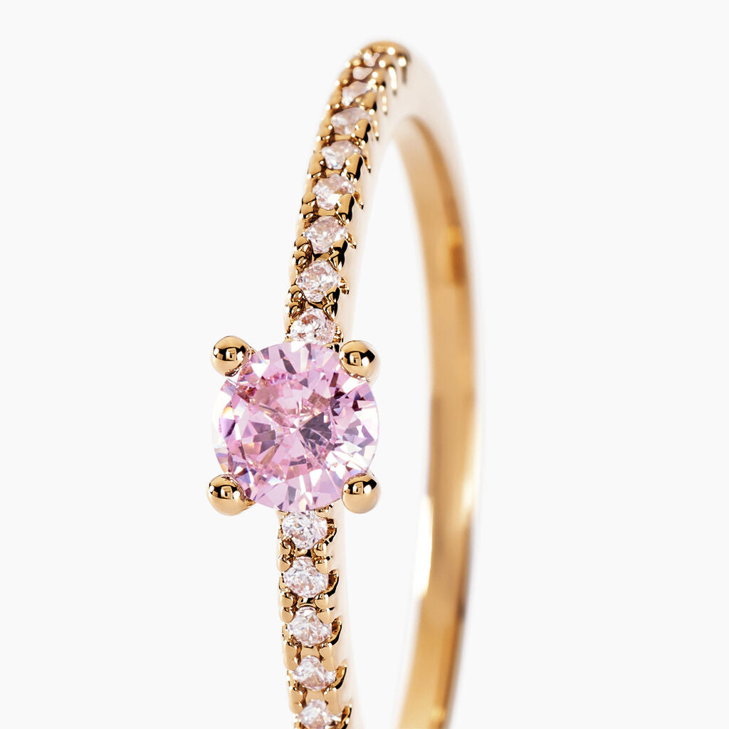 Bague Linea pink